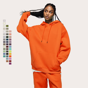 Sweat à capuche unisexe OEM ODM 280g 100% coton molletonné coupe classique hiver uni 45 couleurs pour impression - Product Image 1