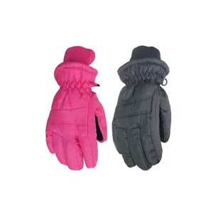 Зимние теплые кожаные лыжные перчатки для сноуборда гоночных видов спорта с водонепроницаемыми флисовыми варежками для сноуборда