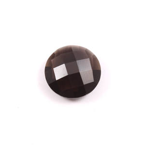 ควอตซ์สโมคกี้ธรรมชาติทรงบริโอเล็ตต์ ขนาด 12x12 มม. สีน้ำตาล พลอยหลวม ยี่ห้อ SGM รุ่น S2RDBC01P/008 จากบราซิล สำหรับทำเครื่องประดับ - Product Image 2