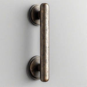 VerdeHinge Premium Touch Poignée de porte en laiton pour portes intérieures et extérieures Quincaillerie à tirer de designer de luxe - Product Image 4