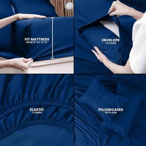 Draps de lit ajustés pour hôtels de luxe 400TC Elastic Fit from OEM ODM Supplier au Pakistan pour les grandes chaînes d'accueil - Product Image 4