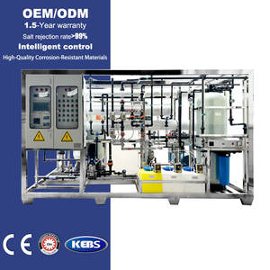 Système d'osmose inverse à eau <span class=keywords><strong>de</strong></span> mer en deux étapes 2000L/H avec moteur <span class=keywords><strong>de</strong></span> pompe PLC pour la dessalement industriel et l'eau potable hautement automatisés - Product Image 1