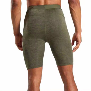 Shorts de compression blancs à poche latérale, respirants, séchage rapide, style urbain, taille élastique, ajustés, pour hommes, course à pied et jogging - Product Image 5