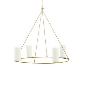 Bougeoir décoratif en laiton plaqué - Product Image 6