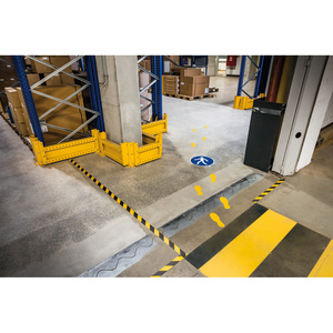 Marcatura del pavimento durevole a forma di piede, autoadesiva - Product Image 1