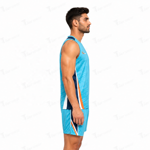 Uniforme de Voleibol Unisex para Competencia de Liga, Tejido de Malla de Poliéster Transpirable, Jersey Deportivo de Manga Corta de Alto Rendimiento y Durabilidad - Product Image 3