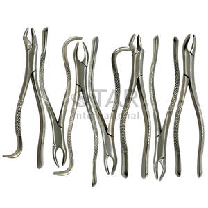 Juego de alicates universales para extracción de molares dentales, paquete de 7 pinzas de extracción dental, instrumentos médicos superiores e inferiores, 1 °, 2 °, 3 ° molares - Product Image 1