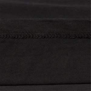 เสื้อยืดผู้ชายผ้าคอตตอนสไตล์สตรีทแวร์แห้งเร็วทรงหลวมสีดำติดโลโก้100% ตามสั่ง - Product Image 5