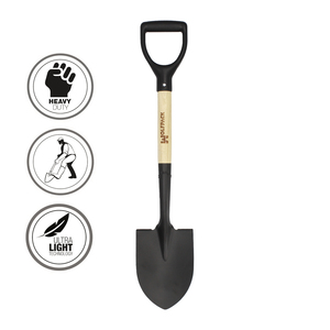 Piccola pala con manico in legno e punta ad anello, 75 cm. - Product Image 5