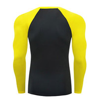 T-shirt de compression à manches longues pour homme en polyester et élasthanne de haute qualité, ajusté, pour la performance athlétique, la gym et l'entraînement (Rush Guards)
