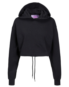 เสื้อฮู้ดถักแบบสวมหัวเปิดไหล่ตกสำหรับผู้หญิงเสื้อสเวตเตอร์แบบถักออกแบบโลโก้ได้ตามต้องการ - Product Image 1