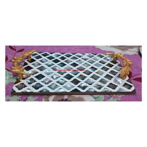 Indien plus grand prix bas disponible en bois vadrouille incrustation miroir travail main incurvé rond Super Design pour la maison salle de bain décoration article - Product Image 1