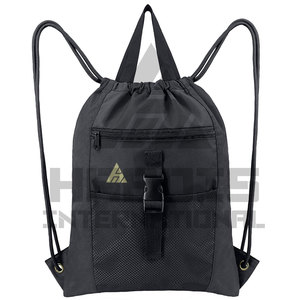 Bolsa de nailon con cordón impermeable para Gimnasio Deportivo, bolsa de almacenamiento con cordón al por mayor, bolsa de algodón personalizada con cordón - Product Image 1