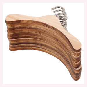 Luxury Boutique Wooden Hanger Solid Hardwood Construction with Elegant Grain Texture and Versatile Bar for Multi-Garment Use - Product Image 4