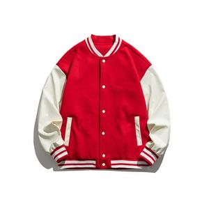 GAF OEM Custom American Baseball Team Varsity Jacket para hombres Lona transpirable con bordado y manga negra sólida - Product Image 3