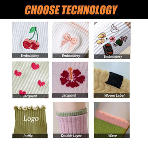 Chaussettes de yoga antidérapantes pour femmes, respirantes, en coton compressif, avec logo de designer, pour le sport et le Pilates. - Product Image 5