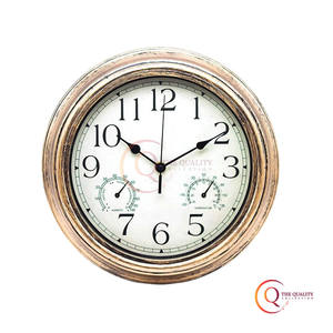 Horloge murale murale suspendue en bois de forme ronde grande taille de qualité supérieure utilisation de cadeau de mariage horloge murale au prix le moins cher - Product Image 3