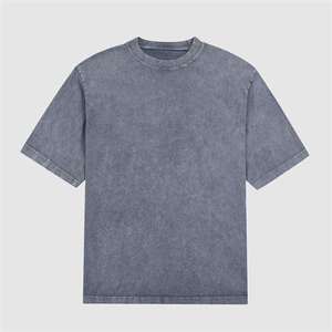 Nueva camiseta gráfica personalizada unisex de alta calidad a la moda, diseño de lavado ácido de ajuste informal, 100% algodón transpirable para la moda americana - Product Image 5