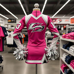 ชุดเดรสเชียร์ลีดเดอร์ของคริกเก็ตเสื้อเจอร์ซีย์เชียร์ลีดเดอร์เสื้อกีฬาเสื้อเจอร์ซี่เชียร์ลีดเดอร์ - Product Image 4