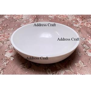 Logo personnalisé bols à fruits en résine faits à la main décoration de mariage table pièce maîtresse bols à salade ensemble de vaisselle meilleure vente bol en résine - Product Image 5