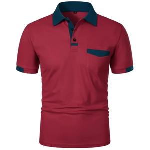 Chemise d'été pour homme à manches courtes, unie, respirante, à séchage rapide, avec poche, décontractée, sportive, pour tous les jours, streetwear - Product Image 1