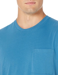 Precio al por mayor, camiseta azul, diseño personalizado, ropa de hombre, ropa de moda, camisetas, chándal, sudaderas con capucha, chándal, camisetas - Product Image 4