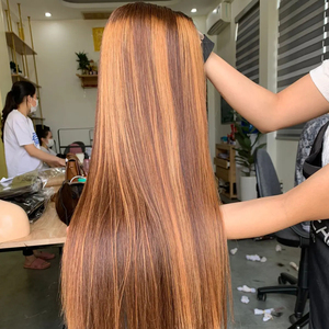 Pelucas de cierre de peluca recta de color piano de cabello humano con encaje fino HD natural - Product Image 1