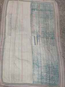 Cosido a mano 100% algodón hecho a mano Reversible Kantha sostenible Kantha tradicional Vintage hecho a mano Boho Chic Kantha - Product Image 4