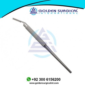 Manche de scalpel solide rond coudé 14cm lame tenant la poignée cou mince Instruments chirurgicaux - Product Image 5