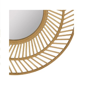 Direct Factory Sale 2025 Best Modern <b>Gold</b> Decor Metal Wall <b>Mirror</b> Shaped Golden Finished <b>Frame</b> Wall <b>Mirror</b> Wall Decor - Product Image 4