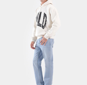 Faith Over Fear Print Solid Winter Knitted Lined 100% Cotton <b>Hoodies</b> for Men Casual Regular <b>Sleeve</b> Sweatshirts Hip Hop Tops - Product Image 4