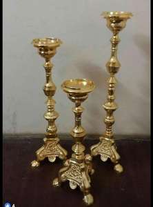 Bougeoir de luxe en métal plaqué or pour décorations de Noël et occasions spéciales Pièce décorative du fournisseur indien - Product Image 6