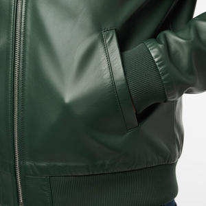 แจ๊กเก็ตสำหรับนักขี่มอเตอร์ไซค์เสื้อแจ็คเก็ตขนแกะแท้สำหรับผู้ชายงานตามสั่ง - Product Image 5