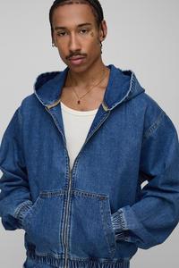 Veste en jean délavée personnalisée, couleur originale, haute qualité, vente en gros, bas court, veste en jean grande taille - Product Image 2