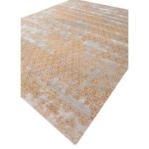 Alfombra Kavi de Lana y Seda de Bambú Anudada a Mano - Esk-462 Beige Marrón con Patrón Abstracto para el Hogar, Pasillo, Rectangular, Tipo Rompecabezas, para Uso Juvenil, Oculta - Product Image 2