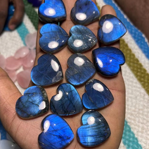 Cabochon ขัดมันรูปหัวใจทำด้วยมือสำหรับทำเครื่องประดับตามสั่ง - Product Image 2