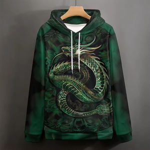 Sudadera con Capucha Unisex Personalizada con Estampado 3D por Sublimación, Tejido de Rizo, 100% Algodón, Transpirable, de Secado Rápido, con Logotipo Personalizado - Product Image 6