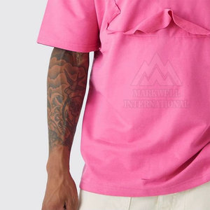 Camiseta Holgada Estampada 100% Algodón para Hombre, Precio al por Mayor, Logotipo OEM Personalizado, Diseño de Color Personalizado, Camiseta Desgastada - Product Image 6