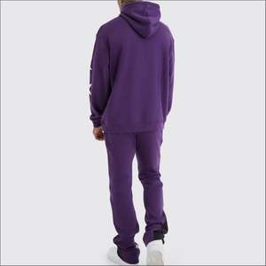 ชุดสูทขนแกะ unisex สำหรับฤดูใบไม้ร่วงพิมพ์ลายพัฟโลโก้2025สีทึบระบายอากาศได้ดี - Product Image 3