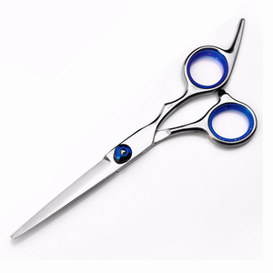 QNQ professionnel en acier inoxydable pliant ciseaux droits Offre Spéciale outil de beauté en céramique tranchant barbier remplaçable marque privée - Product Image 5