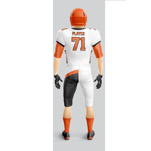 100% polyester hommes portent des uniformes de football les plus récents hauts de football américain maillot de football américain - Product Image 3