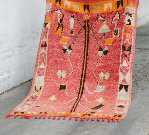 Thảm Trải Sàn Bei Ourain Ma-rốc Thủ Công Thiết Kế Kiểu Ba Tư Có Họa Tiết Vải Lót Nhà Máy, Thảm Azilal, Tapis - Product Image 2