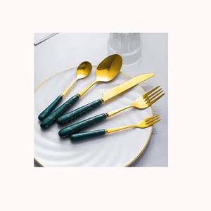 High Western martelé rectangulaire fin résine poignée argent poli élégant ustensiles de cuisine Designer couverts pour hôtel - Product Image 2