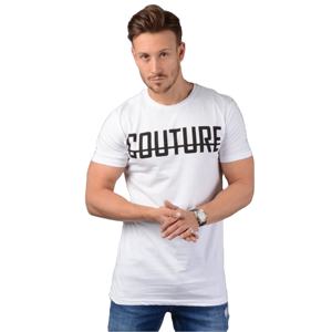 เสื้อยืดผู้ชายสีขาวแขนสั้นทรงสลิมฟิตผ้าฝ้ายหวีสาง100% ละเอียด200 GSM - Product Image 1