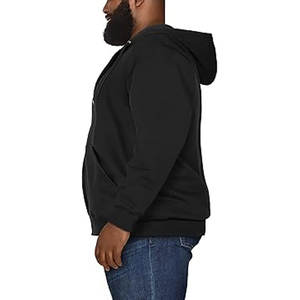 Sweat à capuche en molleton pour hommes Top décontracté de couleur unie avec poche Kanga Nouvelle mode Sweat à capuche en coton avec fermeture éclair Nouveau design Sweat à capuche avec logo personnalisé - Product Image 2