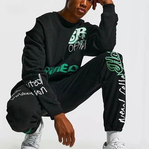 Fabriqué sur mesure en tissu survêtements plaine hommes été survêtement en gros hommes 2025 Premium personnalisé Jogging porter survêtement - Product Image 2