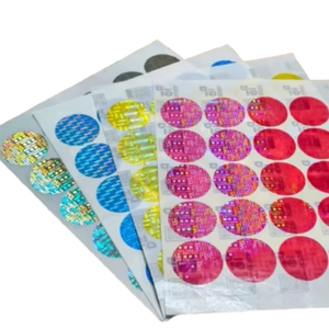 ป้ายสติกเกอร์ออกแบบตามสั่งแบบโฮโลแกรมรอบหลากสีสำหรับบรรจุภัณฑ์และการป้องกันแบรนด์ - Product Image 1