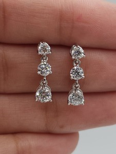 ต่างหูสไตล์ Boho คลาสสิกเครื่องประดับสำหรับผู้หญิงเครื่องประดับเงิน925เงินสเตอร์ลิงสีขาวโทแพซต่างหูทำด้วยมือ - Product Image 5