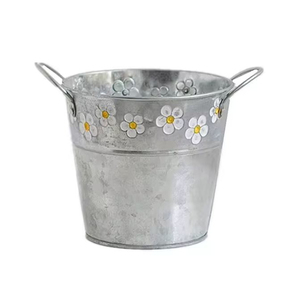 Maceta de plantas galvanizadas de primera calidad, macetas para decoración de sala de estar, macetas decorativas para jardín más vendidas, macetas para flores - Product Image 1
