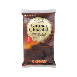 เค้กช็อกโกแลตสไตล์ญี่ปุ่นรสอร่อย ซันลาเวียน 5 ชิ้น ขนมนำเข้าแช่เย็น - Product Image 1
